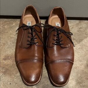 Steve Madden Brown Leather Derbys